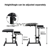 Banc de travail pour tatouage, présentoir, bras de coussin d'épissure perfectionné et pliable 2