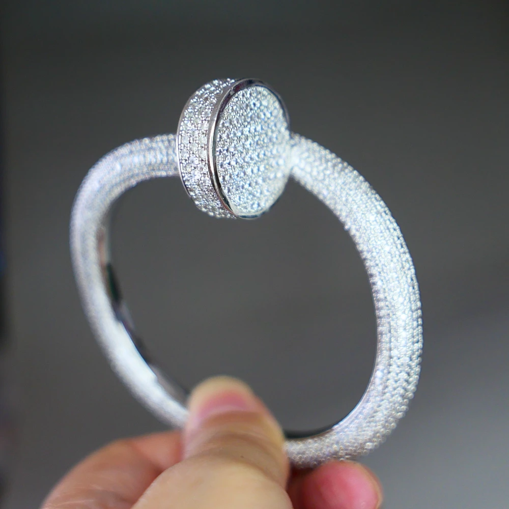 Bangles Men Women Jewelry Cubic Zircon Jewelry Big Bangles Jewelry