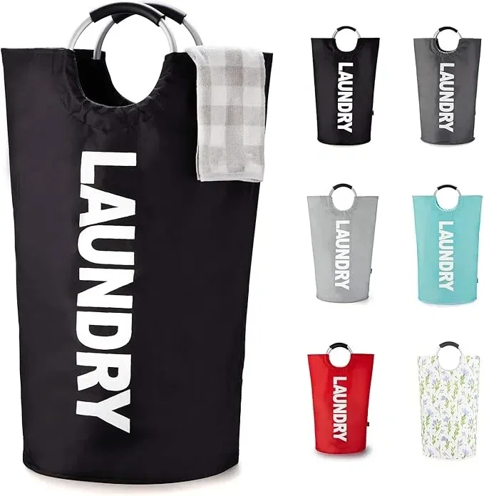 Laundry Basket Oxford Fabric Foldable for Laundry Room Dorm
