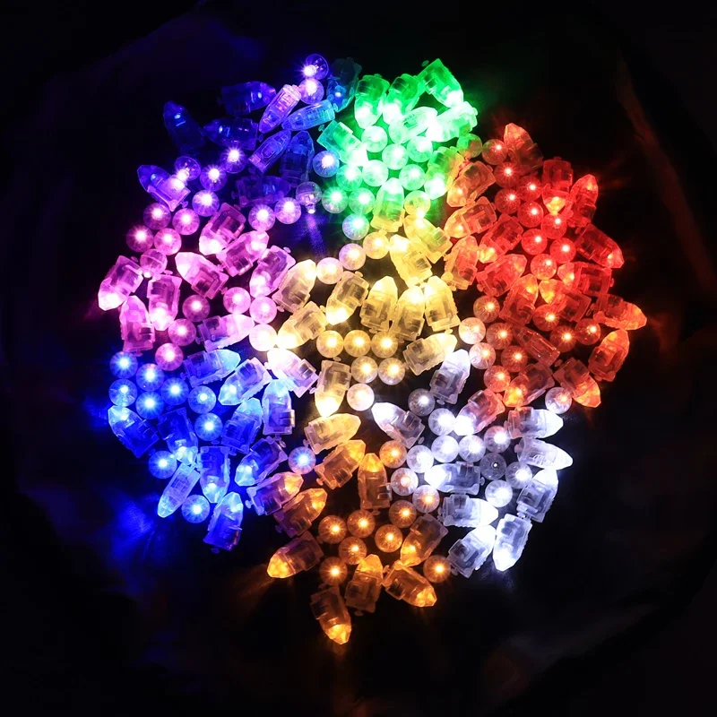 20Pcs Luci Colorate A Palloncino A Led Glow Flash Ball Lamps Paper Mini Lantern Balloon Lamp Christmas Halloween Decoration