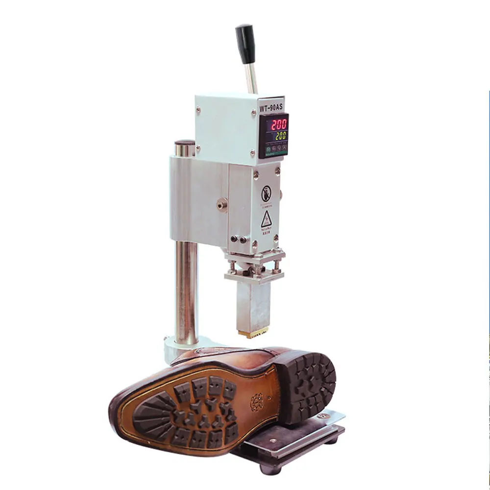 Manual insole leather branding machine bronzing machine embossing trademark embossing