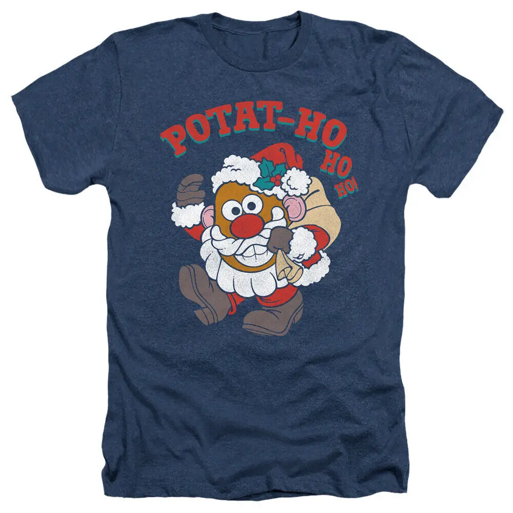 Mr Potato Head Heather T-Shirt Santa Ho Ho Ho Navy Tee