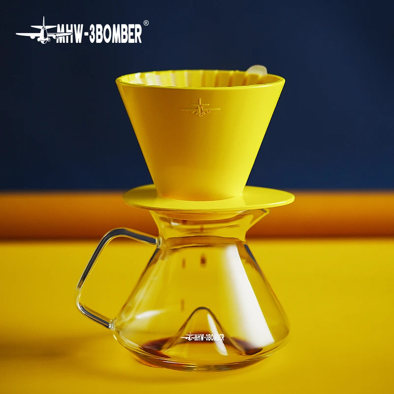 قمع قهوة تقطير + ورق ترشيح ٢٠ قطعة