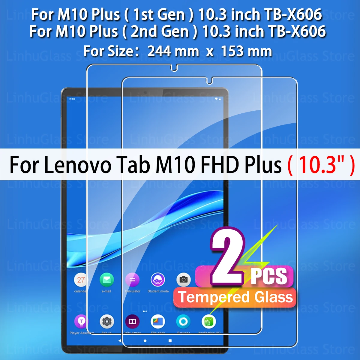 Premium 2-Pack Tempered Glass Screen Protector