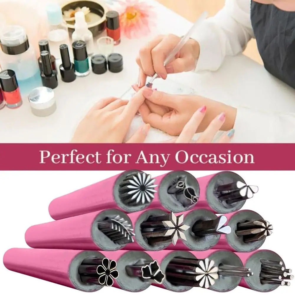 4 6 10 15PCS Nail Art Dotting Brush Nail Art Stamp Pen Set Flower Painting Drawing Durable Graffiti Pen Manicure Tools