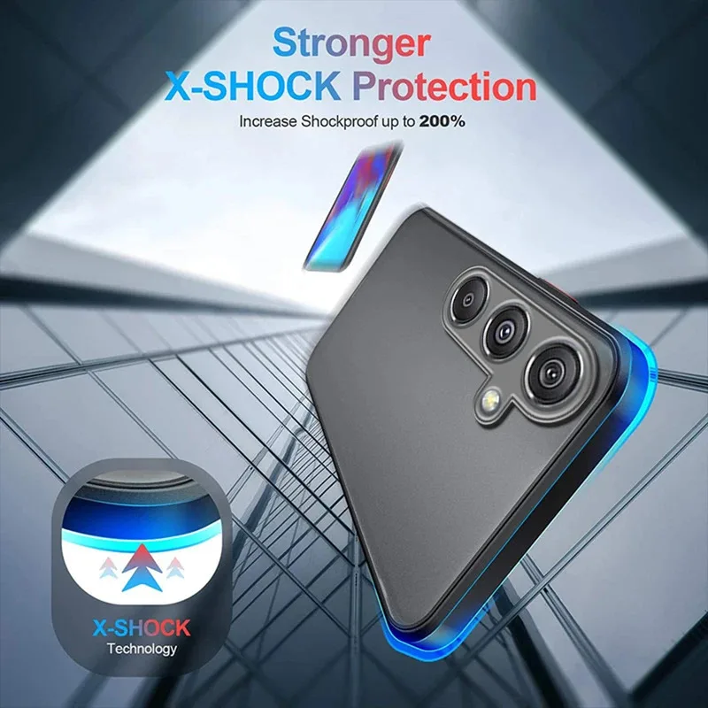 Shockproof Armor Matte Back Cover Phone Case
