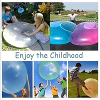 Decompression super large inflatable balloon water bubble ball, giant elastic inflatable ball TPR interactive swimming pool toy 1