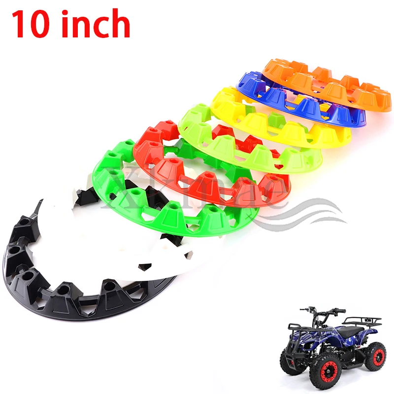 10-inch ATV Wheel Trim Hub Protection Decor Rim Cap 2Pcs Universal Vehicle All Terrain Plastic Cover fit to 10 inch tires
