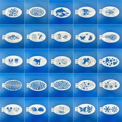 Stencils for Body Painting Face Art Halloween Birthday Party DIY Makeup Stamps Temporary Tattoos Reusable Stencils Plastics