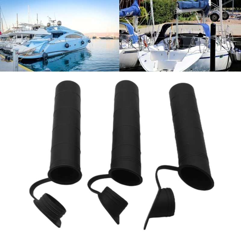 Flush Mount Fishing Rod Holder Bracket Rack Inner Tube Liner Sleeve & Cap Cover Gasket Kayak Canoe Marine Boat Accessories