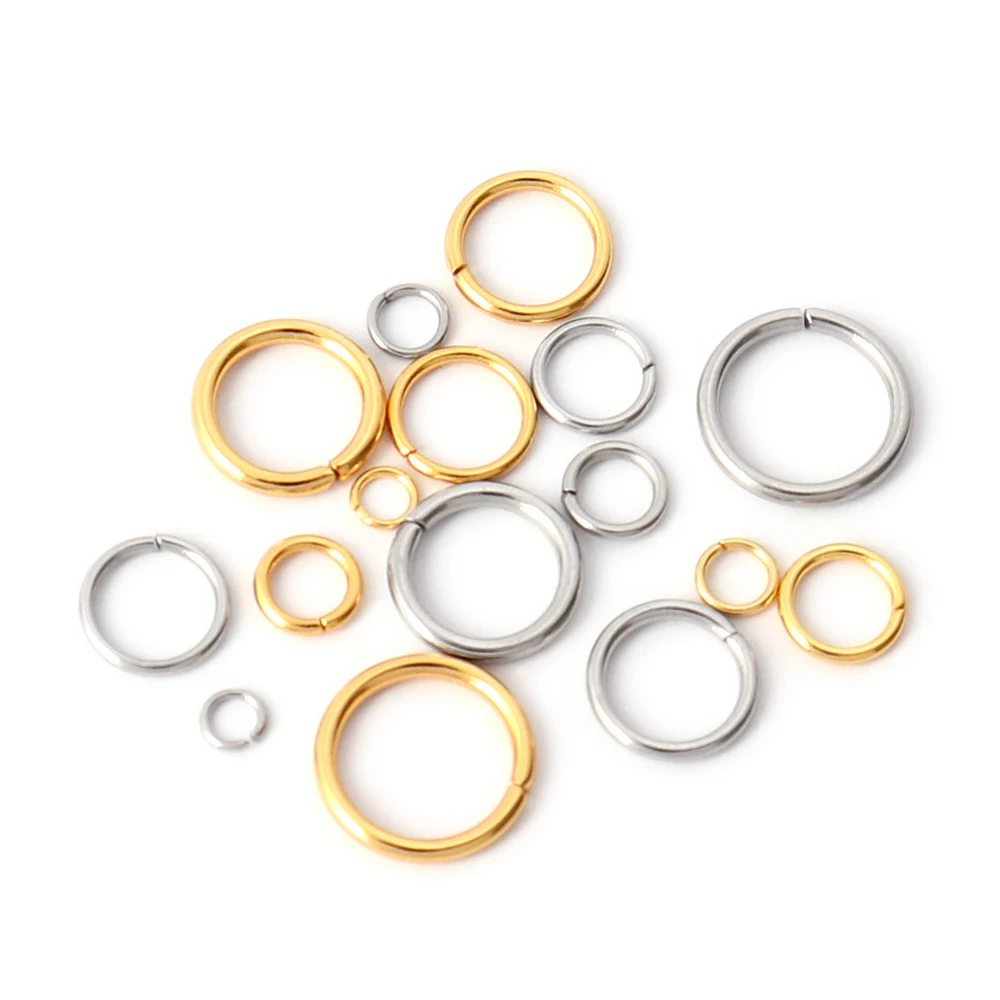 100-200Pcs Rvs Open Jump Rings Split Ringen Connectors Voor Diy Sieraden Vinden Maken Accessoires Groothandel Levert