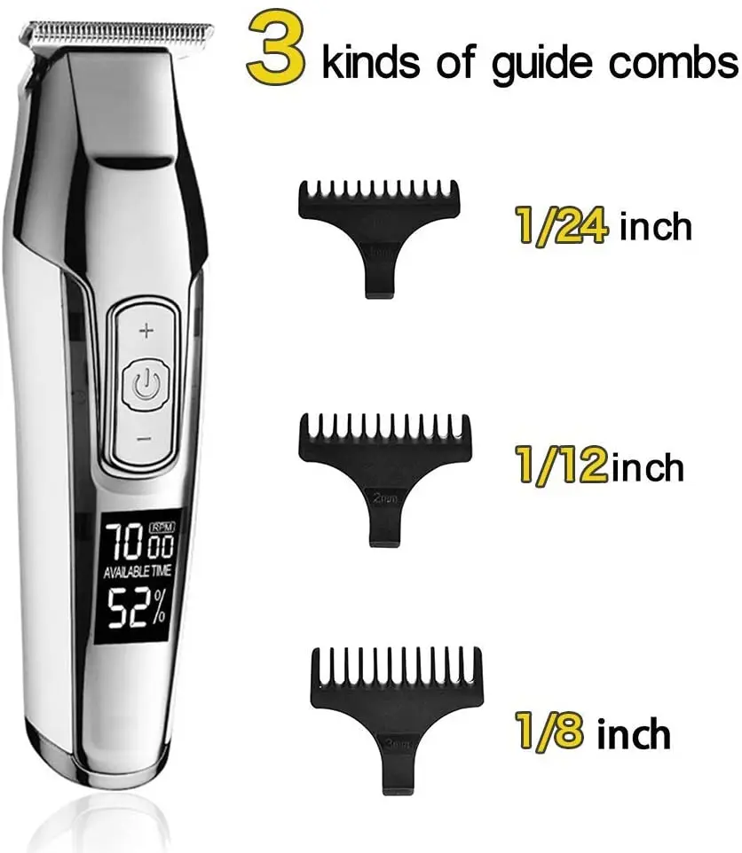 Kemei T blade Hair cutting machine, close to 0 mm haircut, Barber Hair clipper professional, Electric shaver for men 5