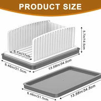 1PC Bread Slicer Foldable Baking Toast Slicer With Crumb Tray Bread Slicer Cutter Mold Maker Slicing Loaf Kitchen Tools 6