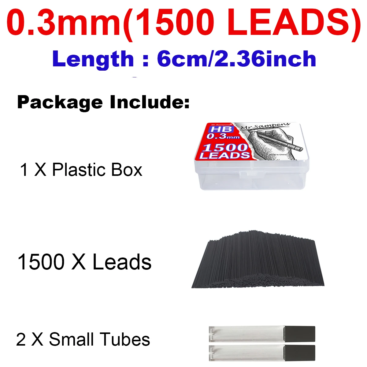 0.3mm HB Pencil Leads 2