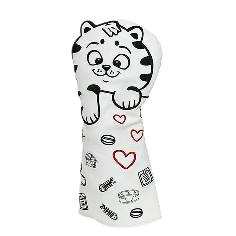 

Милые Чехлы для гольф-клуба, головные уборы для кошек, чехлы на голову для водителя, для хвоста, чехлы на голову для кия, головной убор для гольф-клуба, чехол для кота