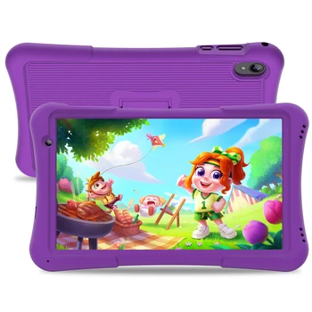 Tablet Android per bambini PRITOM da 10 pollici, 4 GB (2+2)+32 GB, Quad Core, 6000 mAh, WiFi 6, doppia fotocamera, Bluetooth, tablet per bambini 1