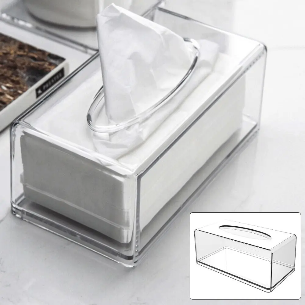 Acrylic Tissue Box Cover and Napkin Dispenser tissue dispenser,tissue box,toilet paper holder