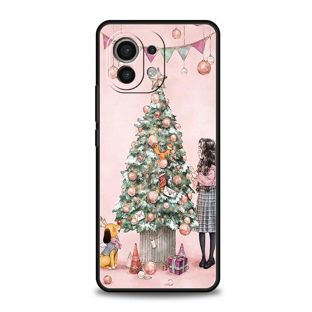 Festive Girls Art Coffee Phone Case - Christmas Edition