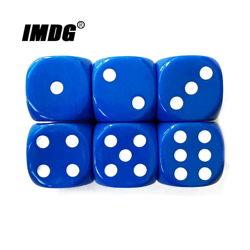Acrylic Dice Game Dice Dice Set 6pcs/pack 25mm Round Corner