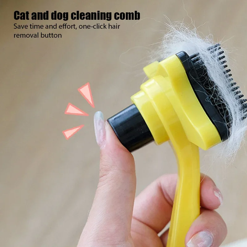 Professional Cats Hair Comb for Dog Hair Grooming Massage Combs Cat Brush Quick Cleaning Tools Plastic Dogs Combs Pet Supplies