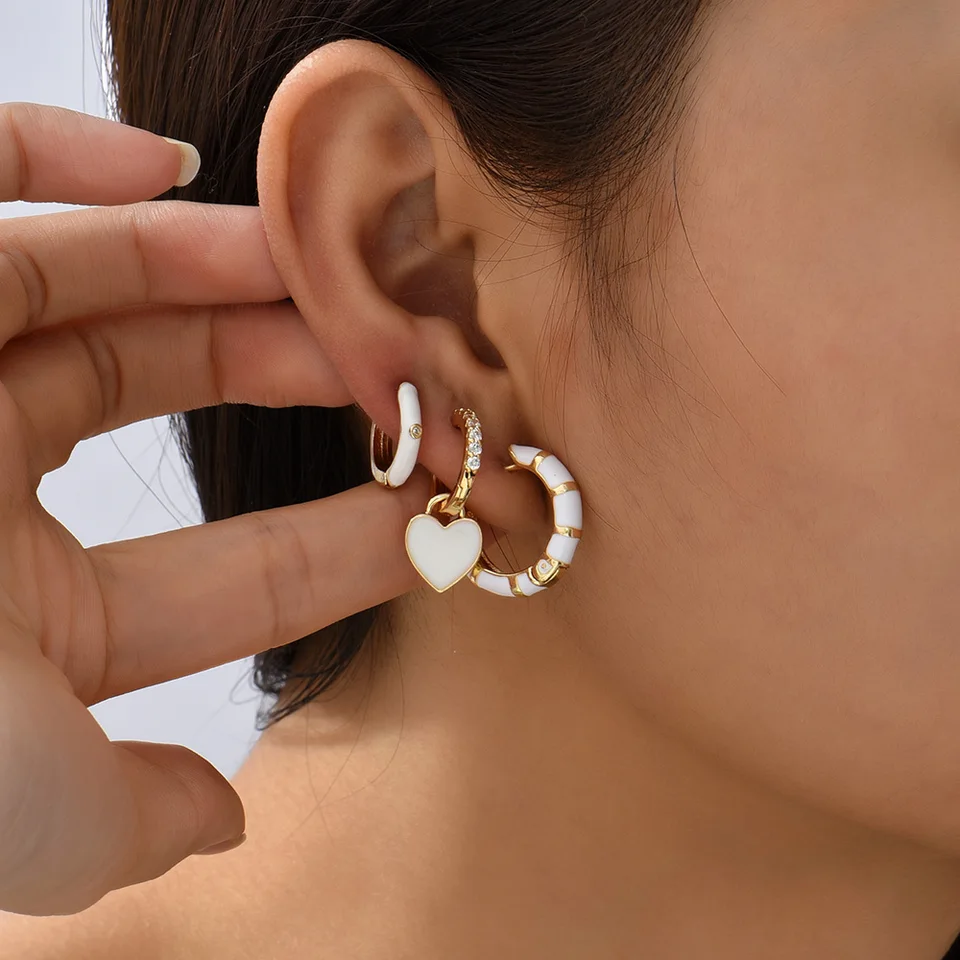 Orecchini Pendenti A Goccia Geometrici Boho – Cerchio Rotondo, Lega Placcata Oro, Gioielli Donna E Ragazza (Argento) - 5