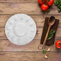 Easter Egg Tray Deviled Platter Recipes Ceramic Holder Eggs Container Dish Serving 2
