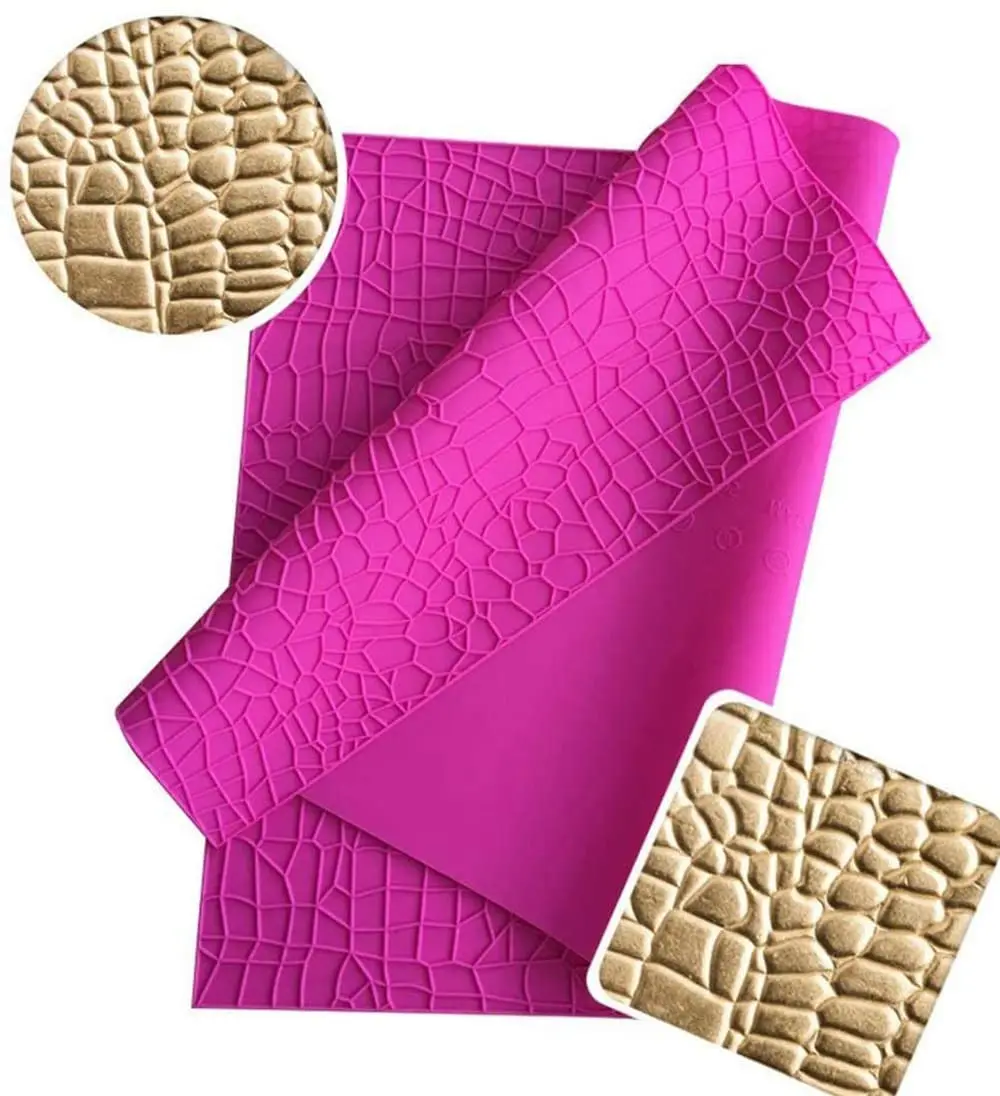 

Crocodile Alligator Impression Mat Cake Decoration Silicone Lace Mould Silicone Mat Fondant Cake Tool Silicone Cake Mold
