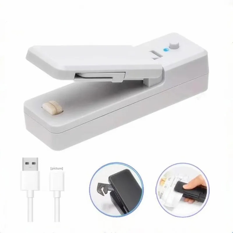 USB Charging Sealer Snack Sealing Clip Portable Sealing Machine Fresh-Keeping and Moisture-Proof Heat Machine