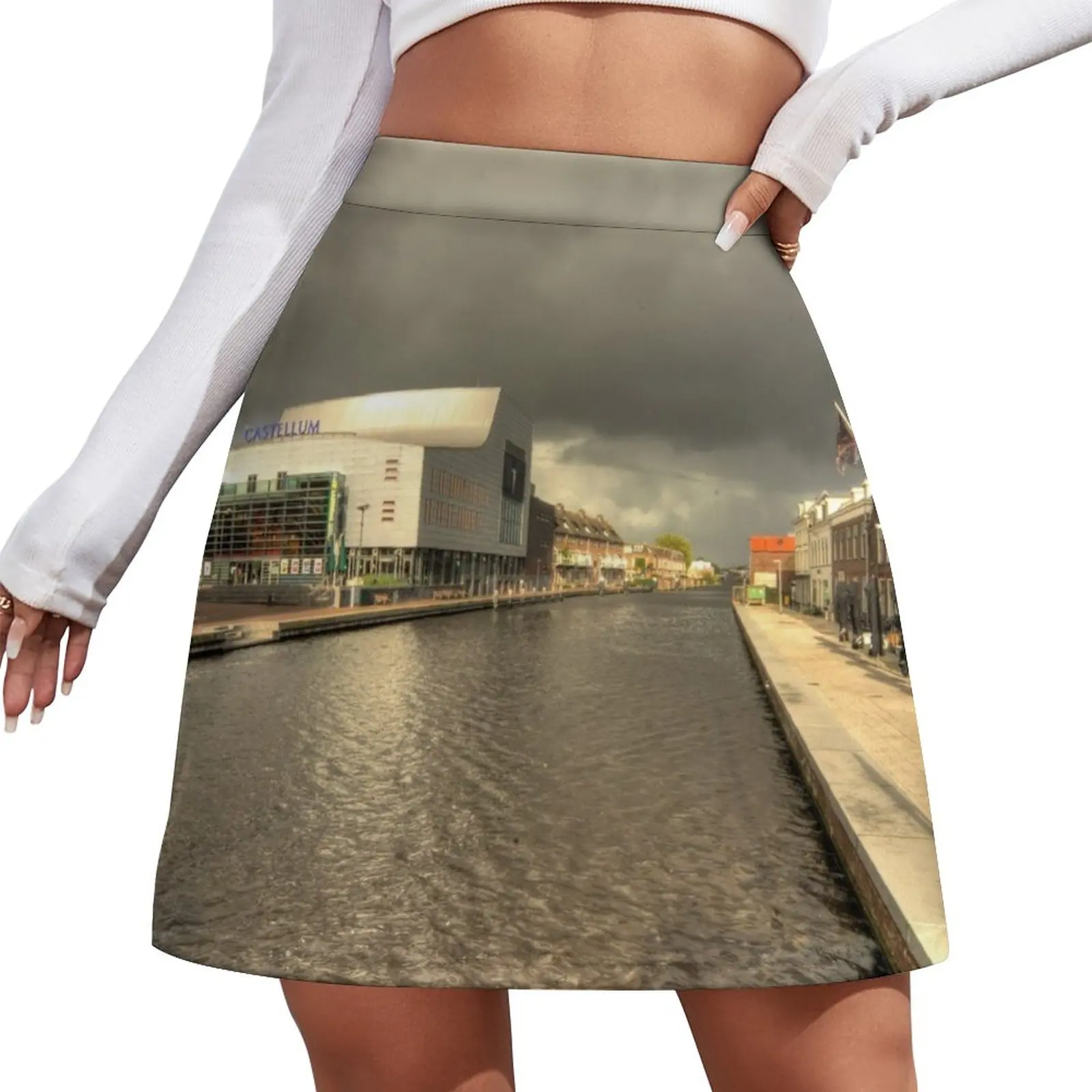 

Stormy day at Alphen aan den Rijn Mini Skirt women's clothing trend 2023 summer clothes Korean clothing