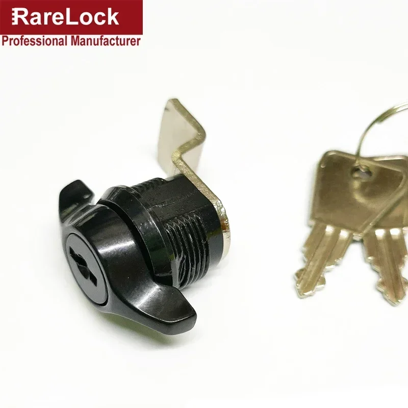 Black Zinc Alloy Locker Cabinet Box Furniture Butterfly Handle Lock Cerradura Rarelock g1