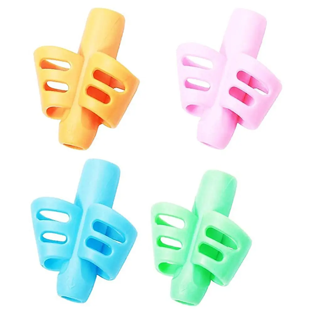 16 Pcs Two-Finger Pen holder Silicone Baby Learning Writing Tool Writing Pen Writing Correction Device Children Stationery set english children writing notebook magic book kid learning education children books for kid montessori toys calligraphy copybook