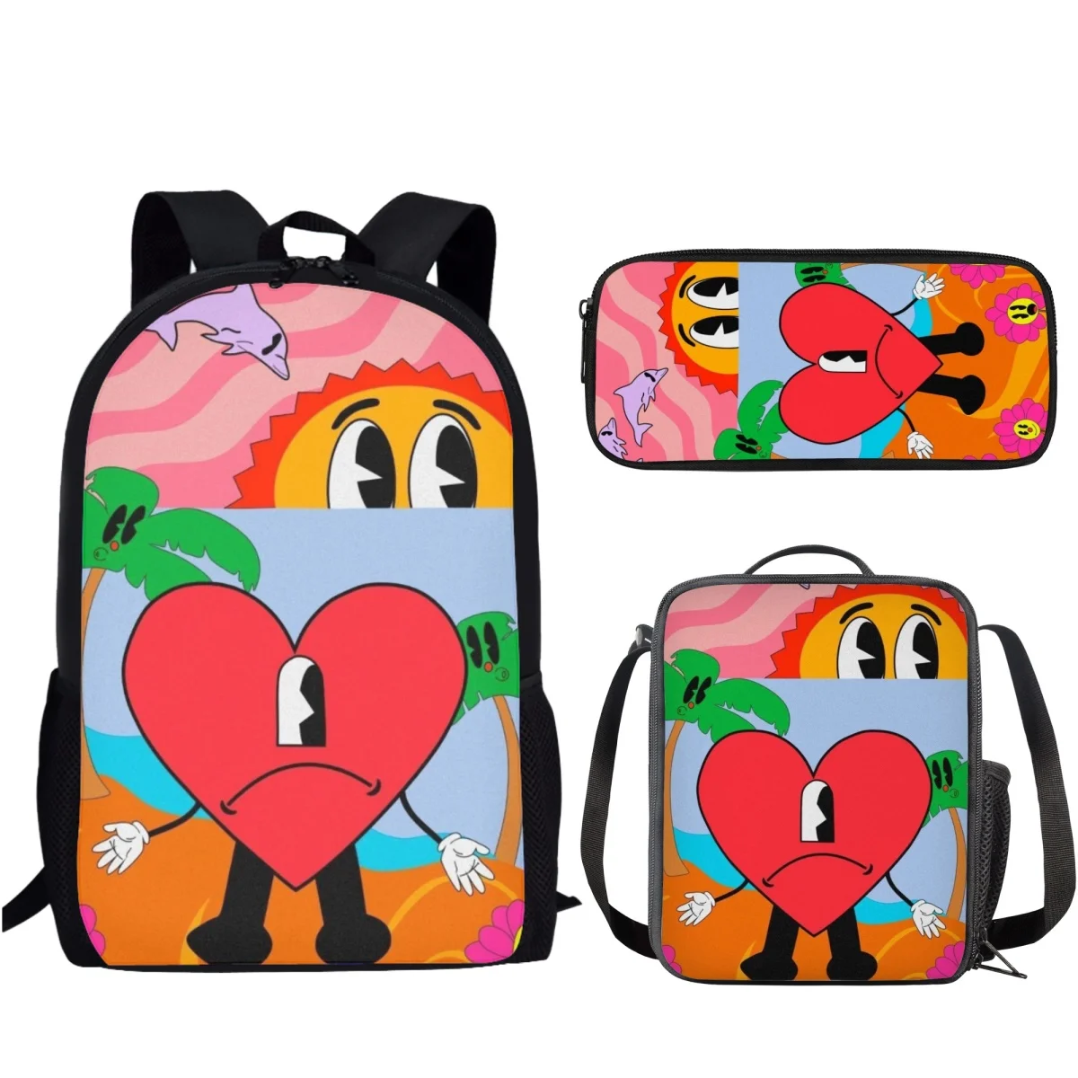 cartoon-bad-bunny-kids-school-bags-girls-back-to-school-backpack-set-fashion-children-book-bag-travel-women-bagpack-mochila