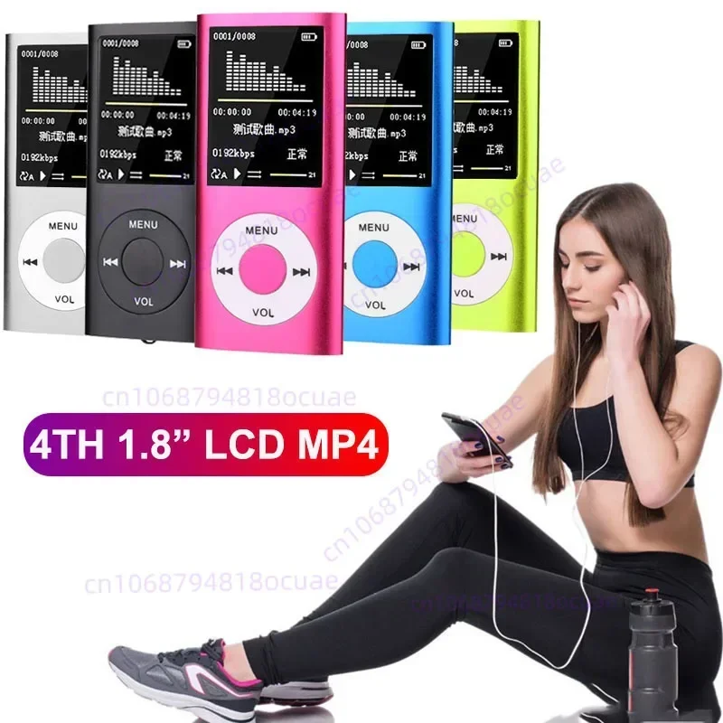 Portable with 1.8&quot LCD Mp3 Mp4 Support Music Video Media Players for IPod Style Color Screen Sport Cute FM Radio Card Player