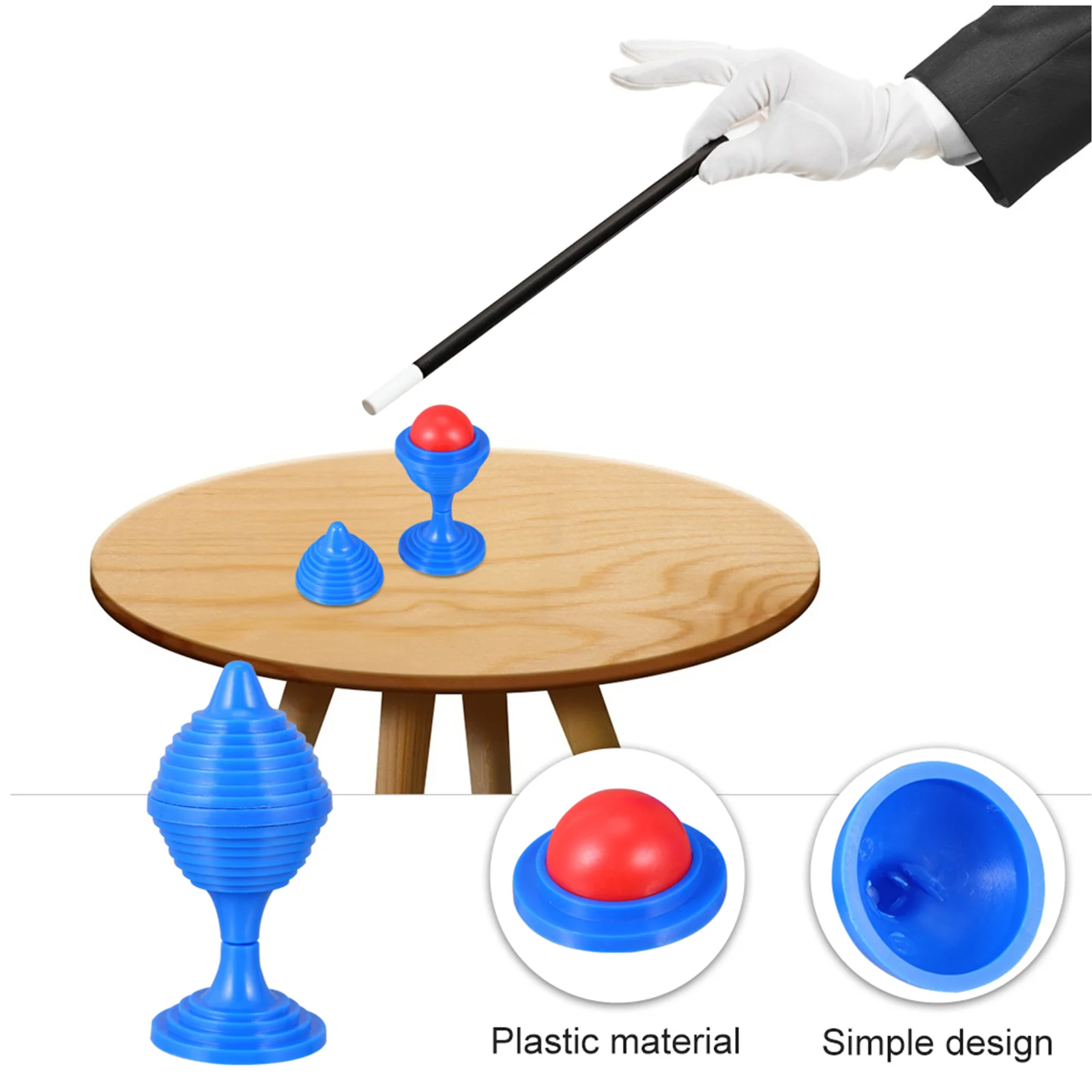 

15 Pcs Party Props Close Up Kid Toys Gift Kids Cup Gimmick Trick Performance Cups Stage