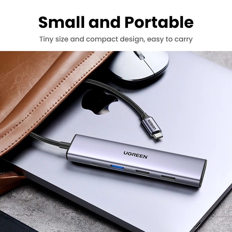 Hub Usb c 4k Hdmi 100w Adaptador Multiport para Macbook Pro Air Ipad Pro Imac Iphone 15 Pro Pro Max Xps Ugreen5 em - Imagem 3
