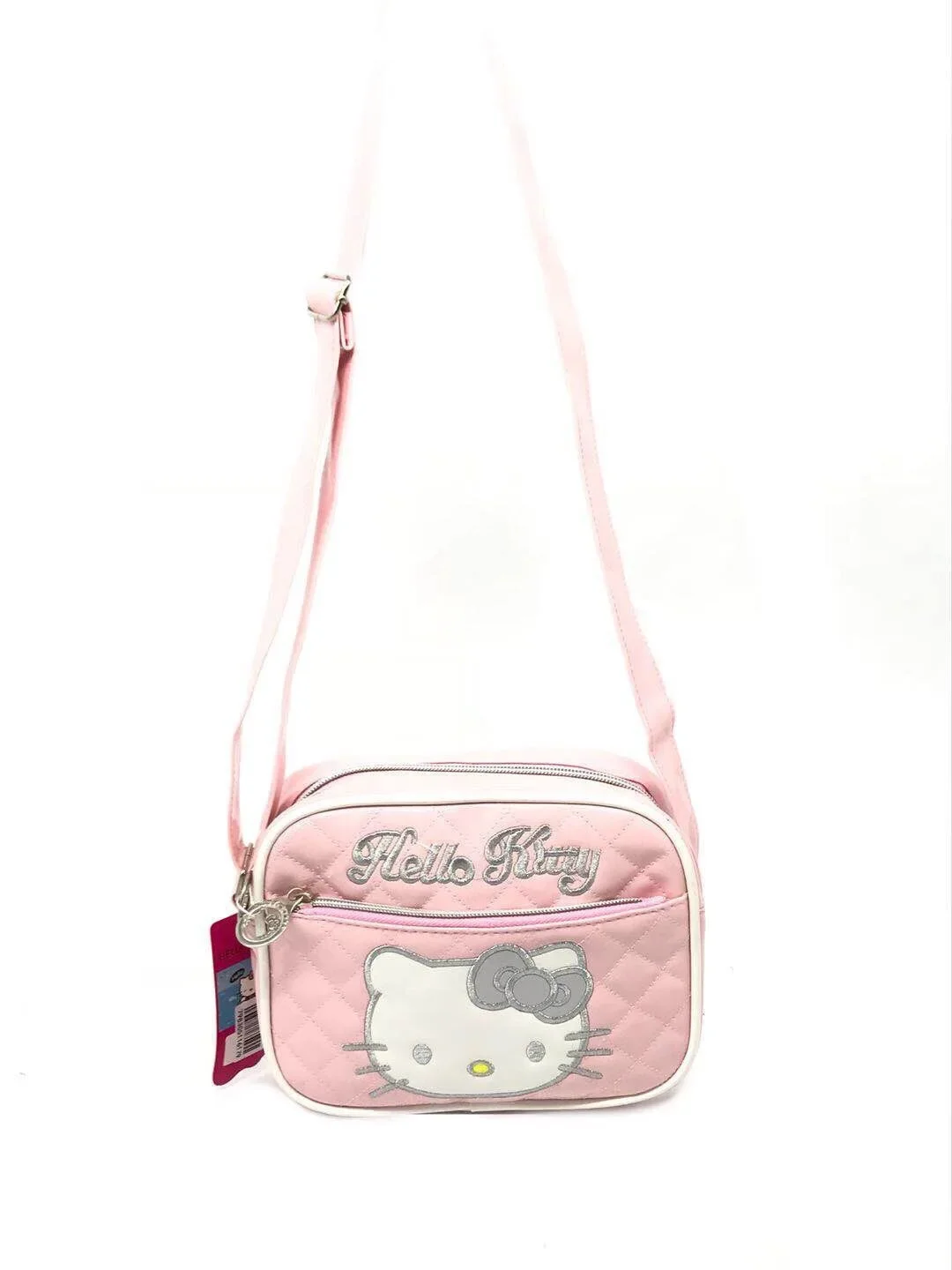 Pupils cute hello kitty PU shiny shoulder bag girl 3-10 years old cartoon children messenger bag 5