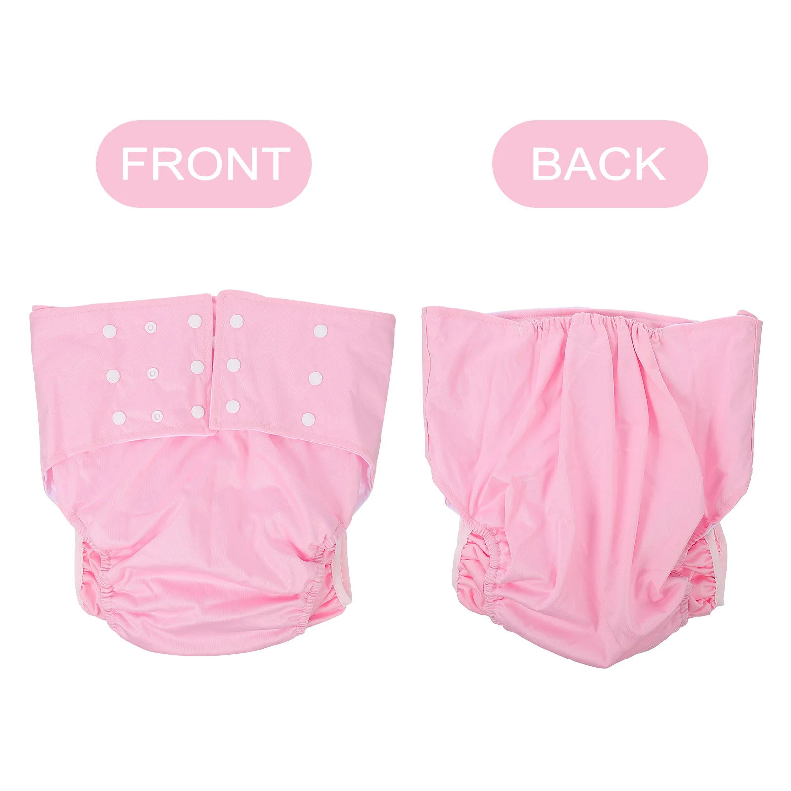 Adult Cloth Diapers Washable Flexible Anti-leak Briefs Reusable Brushed Lining Man for Adults 3