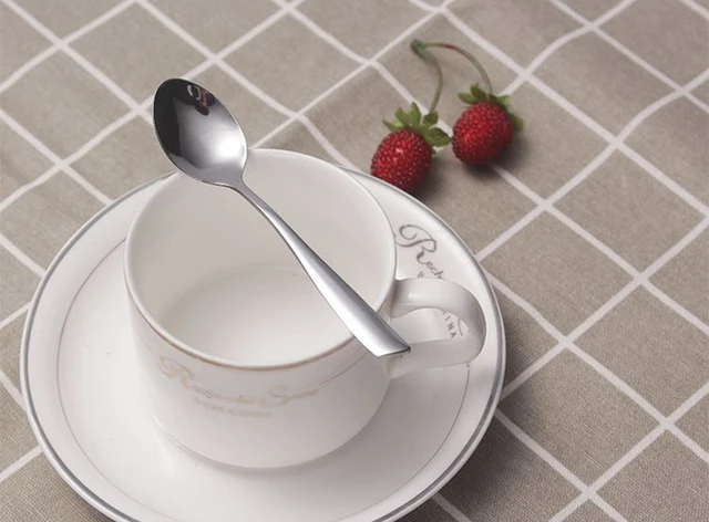 Set 6 Cucchiaini Da Caffè In Acciaio - 13cm, Colorati, Per Dessert E Bevande - Foto 6