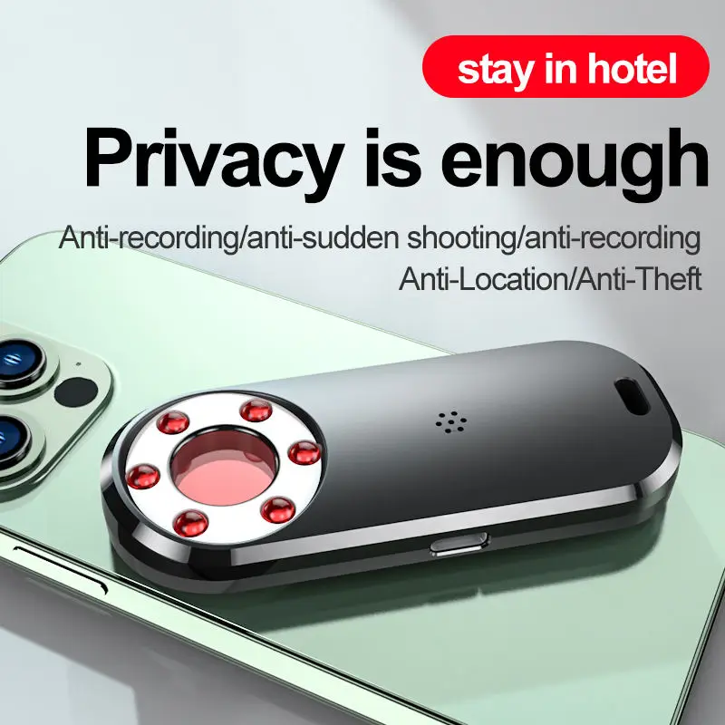 Portable Mini Camera Detector Anti-Candid Camera Detector Hotel Cam Finder Alarm Anti-Candid Infrared Scanner AK400 Scanner