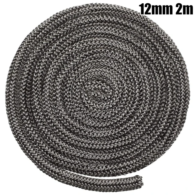 1pcs 10/12mm 2m Black Stove/fire R$ope Wood Burning Stove Length Log Burner  Fiberglass Rope Seal Door Se$aling Cord Replacement - Stoves - AliExpress