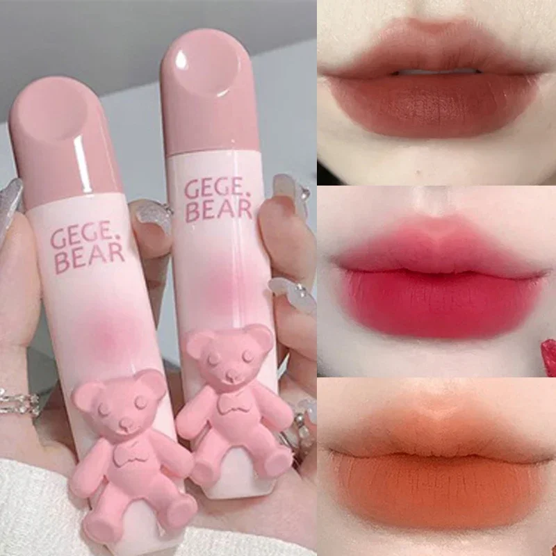 Bear lip gloss lip glaze liquid lipsticks waterproof non fading