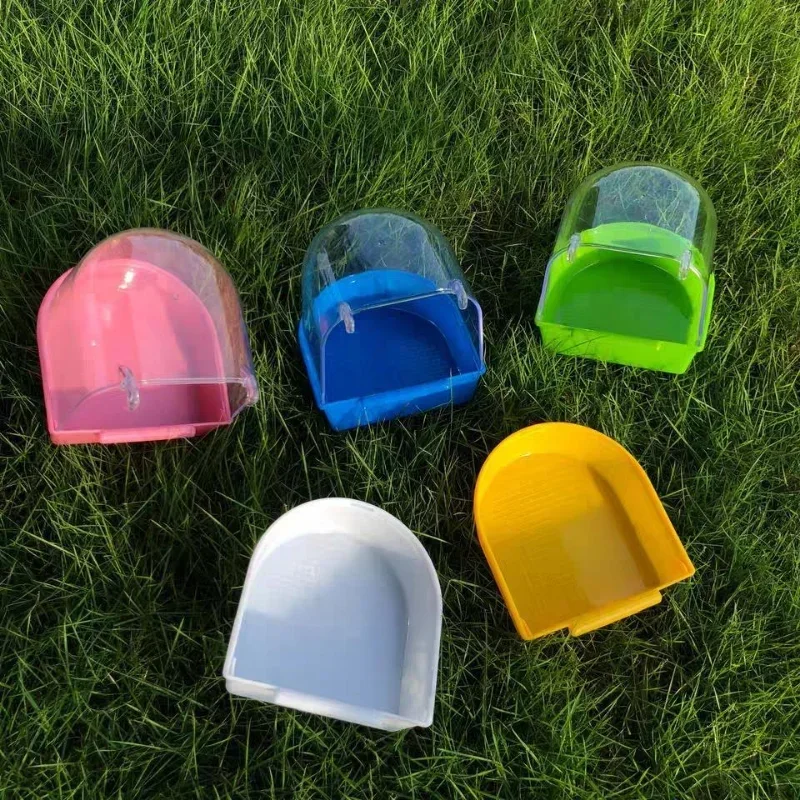 Bird Hanging Bath Cube Parrots Bathtub Shower Box Cage Accessory Little Bird Canary Budgerigar Cockatiel Lovebird
