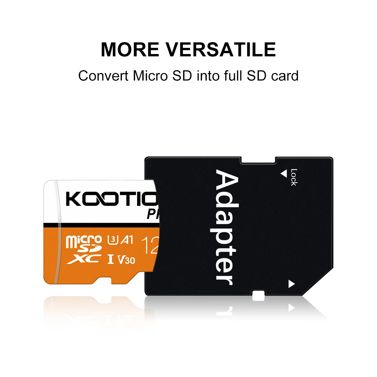 KOOTION ο 4K  ũ SD ޸ ī 128 Ⱑ Ʈ 100  Microsd Class10 UHS-1 V30 128 Ⱑ Ʈ SD/TF ÷ ī ī޶ ȭ 