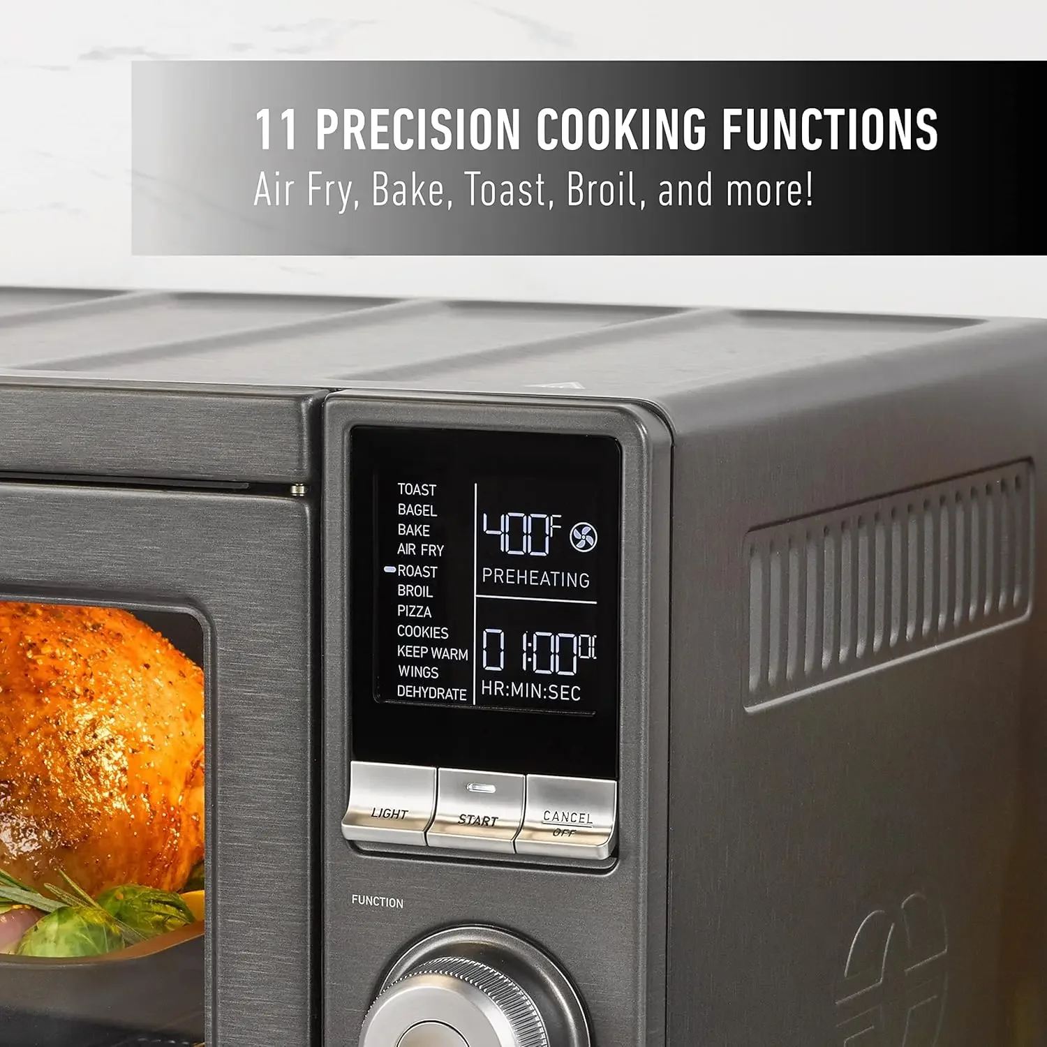 Performance Countertop French Door Air Fryer Oven, 11-in-1 Convection Toaster Oven 4
