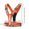 Safety Vest USB Rechargeable Adjustable & Elastic High Visibility Running Vest LED Safety Running Vest for Runners Night Walking 6