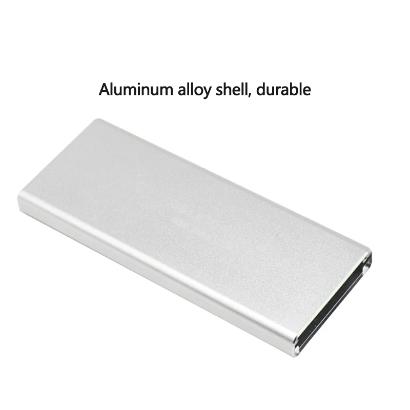 모바일 하드 드라이브 디스크 박스, PzzPss USB 3.1 TYPE-C-M.2 NGFF SSD, 6Gbps 외부 인클로저 케이스, M2 SATA SSD USB 3.1, 2  5 개