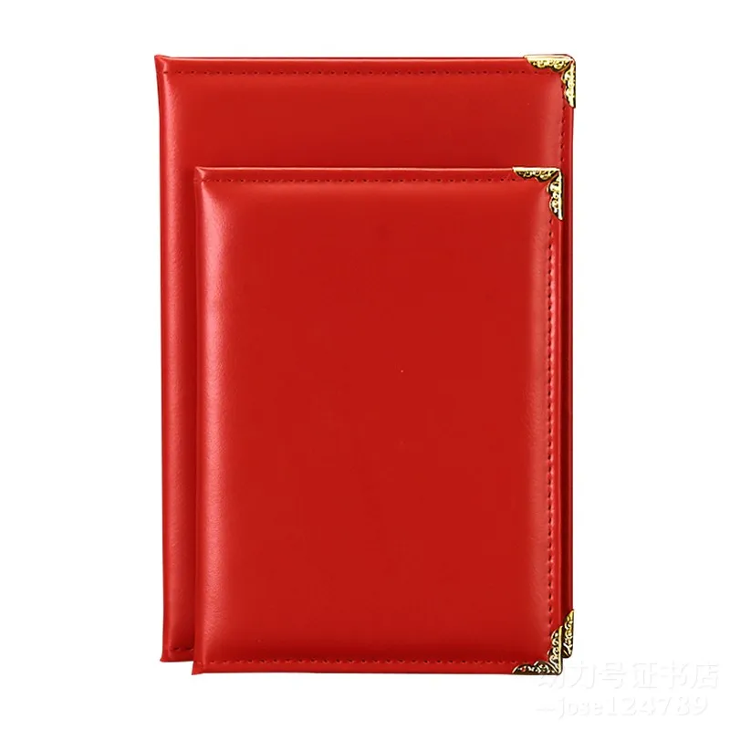 Small 12K(2PCS) 6K 8K A4 A3 PU Leather Certificate Cover Award Folder