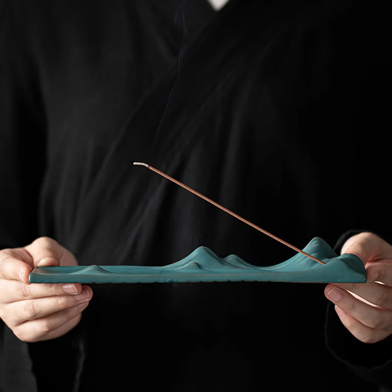 YXY Antique Incense Burner Ceramic Qianli Landscape Incense