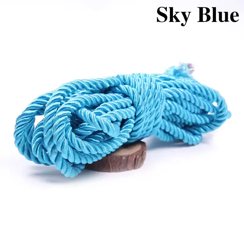 Luxurious Twisted Satin Cord for DIY Crafts & Home Decor - 5mm Braided Decorative Rope