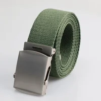 New Men's Canvas Belt Outdoor Wear-resistant Breathable Alloy Buckle Unisex Belt Youth Camouflage Sports waistband 5